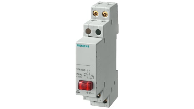 Siemens Push Button Circuit Trip for use with Standard Rail Mounting | 5TE4820