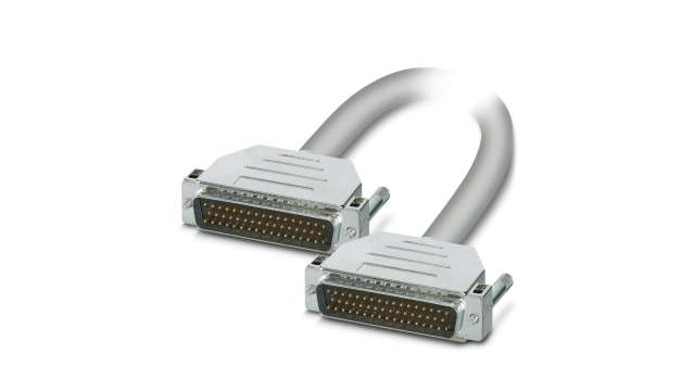 Phoenix Contact 50 Pin D-sub 50 Pin D-sub Cable, 1m PVC, CABLE-D50SUB/S/S/100/KONFEK/S Series | 2305693