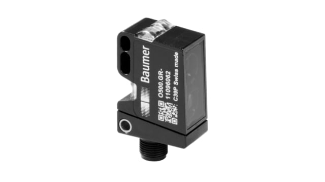 Baumer Light Barrier Photoelectric Sensor, Block Sensor, 1 m Detection Range IO-LINK | O500.SP.T-GW1J.72O/B005