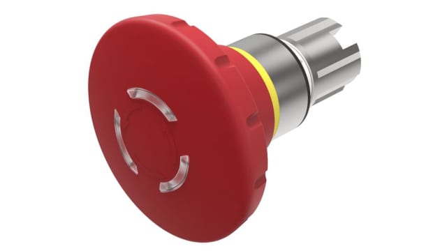 EAO 45 Series, Twist Release, Emergency Stop Push Button Head 60 mm Diameter | 45-2D36.2A20.000