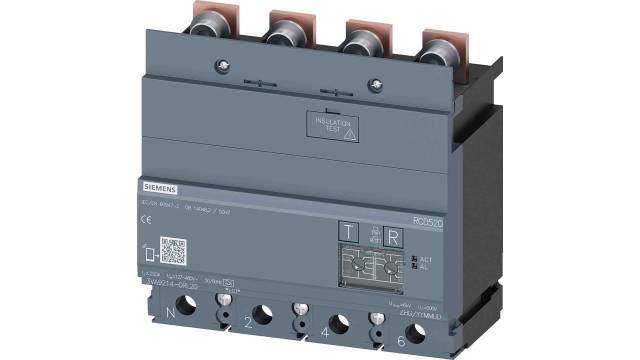 Siemens 3VA9 RCD, 250A, 4 Pole, Type A | 3VA9214-0RL20