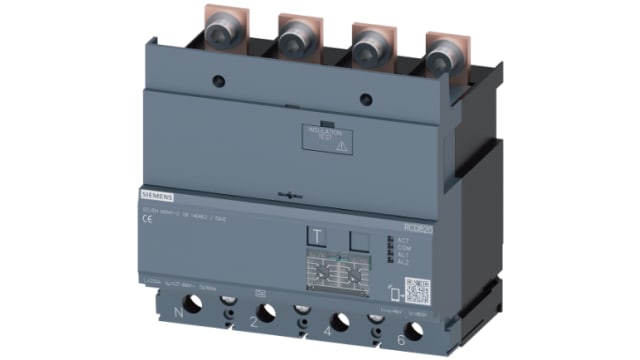 Siemens 3VA92 RCD, 250A, 4 Pole, Type A | 3VA9224-0RL30