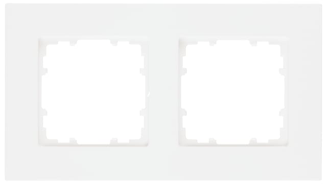 Siemens White 2 Gang Frame | 5TG1112-0