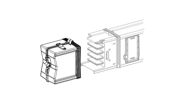 Schneider Electric Busbar Trunking End Cover, Canalis KS Series | KSA1000AF1