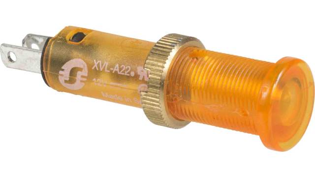 Schneider Electric XVL Series Yellow Panel Mount Indicator, 12V, 8mm Mounting Hole Size, IP40, IP65 | XVLA225