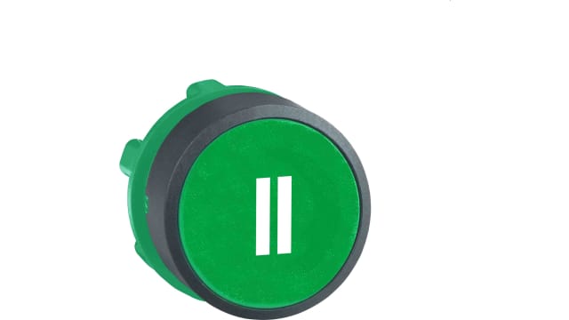 Schneider Electric ZB5 Series Green Spring Return Push Button Head, 22 mm Cutout, IP66, IP67, IP69K | ZB5AA336