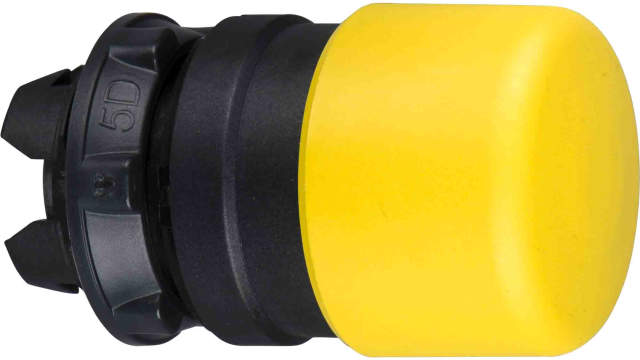 Schneider Electric ZB5 Series Yellow Spring Return Push Button Head, 22 mm Cutout, IP66, IP67, IP69K | ZB5AC54
