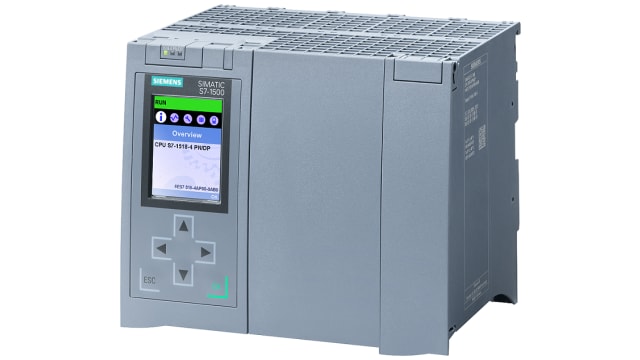 Siemens SIMATIC S7-1500 Series PLC CPU for Use with SIMATIC S7-1500 Series, 20-Input | 6ES7518-4AP00-0AB0