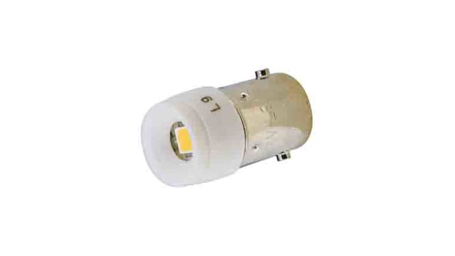 Idec White Pilot Light Single Chip, 12 V, BA9S/13 Base, 10.2 mm Diameter, 200mcd | LSRD-1