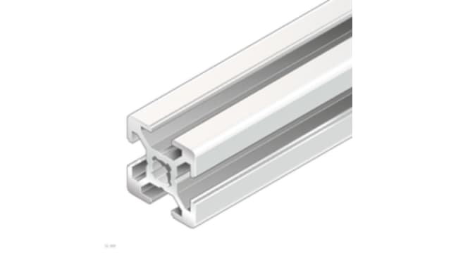 Bosch Rexroth Silver Aluminium Strut Profile 20 x 20 mm 6 mm Groove, 1000 mm Length,  20 x 20 mm  Square,  Series R9 | R987501074
