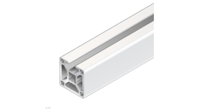 Bosch Rexroth Silver Aluminium Strut Profile 30 x 30 mm 8 mm Groove, 2000 mm Length,  30 x 30 mm  Square,  Series R9 | R987501078
