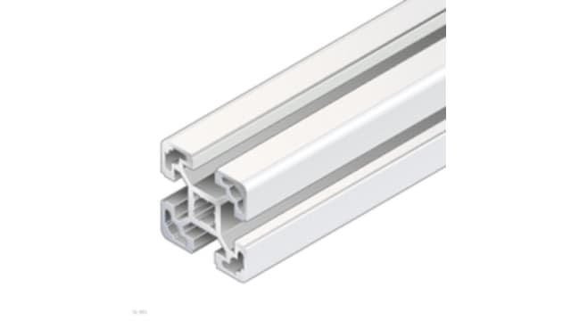 Bosch Rexroth Silver Aluminium Strut Profile 40 x 40 mm 10 mm Groove, 1000 mm Length,  40 x 40 mm  Square,  Series R9 | R987501079