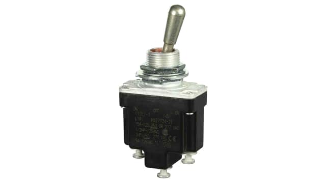 Honeywell Toggle Switch, On-Off-On, SPDT, Solder Terminal, 28 V | 11TL1-1