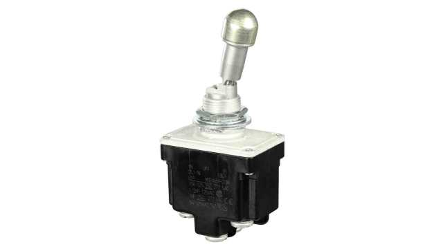 Honeywell Toggle Switch, Latching, DPDT, Screw Terminal, 28 V | 2TL1-1N
