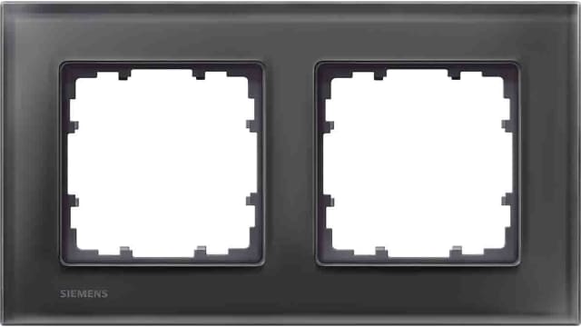 Siemens Black 2 Gang Frame | 5TG1202-2