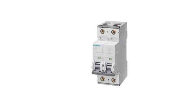 Siemens SENTRON 5SY8 Miniature Circuit Breaker, 2-Pole, 13 A, Type C, 400 V ac AC, 72 V dc DC, 5 kA Breaking Capacity | 5SY8213-7