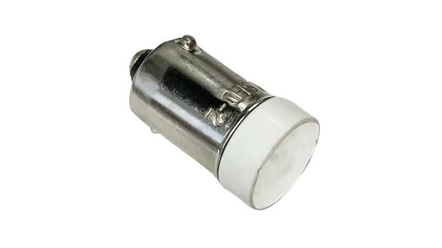 Idec White Indicator Lamp Multichip, 12 V, BA9 Base, 10.6 mm Diameter, 200mcd | LSED-1PWN
