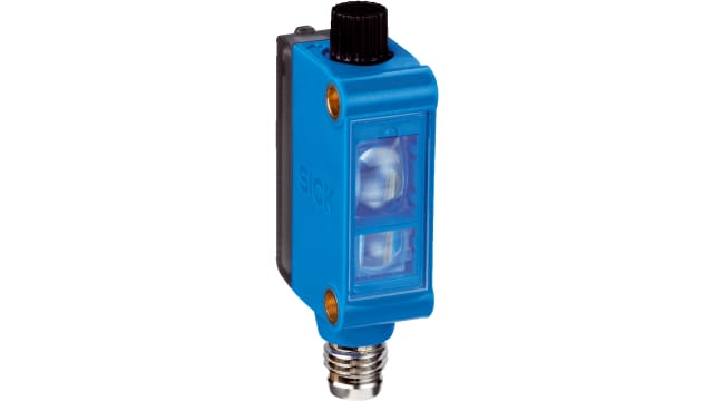 SICK Contrast Sensor White LED 11 mm, NPN/PNP, 50 mA, IP67 24 V | KTM-MB8A191P