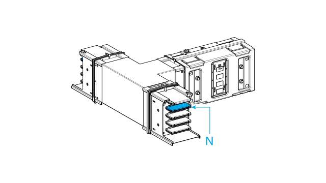 Schneider Electric Tee Elbow Busbar Trunking, 1000 A, Canalis KS Series | KSA1000DTC40