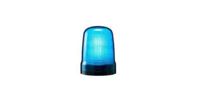 Patlite SL Series Blue Flashing Beacon, 100→ 240 VAC, Base Mount, LED Bulb, IP66 | SL08-M2KTN-B