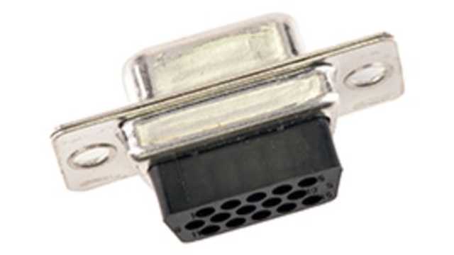 FCT from Molex 173109 15 Way Straight 1.98 mm Pitch Panel D-Sub Connector, with Flange Female | FL09-15S7 / 1731090036