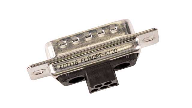 FCT from Molex 173107 37 Way Straight Rear Panel D-Sub Connector Male 2.84 mm Pitch, with Flange | FL7W2P7-K120 / 1731070170