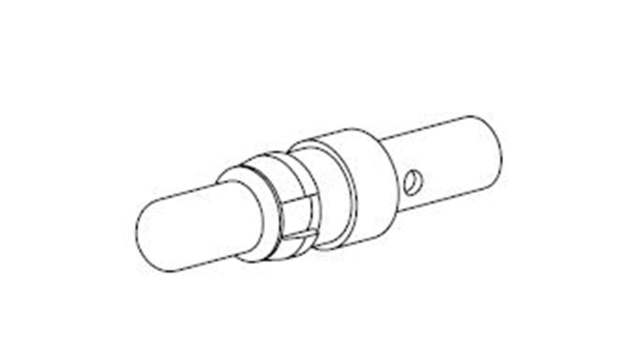 FCT from Molex, 172704 Series, Male Crimp D-Sub Connector Contact, Gold over Nickel High Power 12 AWG | FMP003P103 / 1727040143