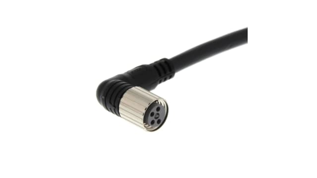 Omron Female 4 way Right Angle to Unterminated Free End Sensor Cable, 5 m | XS3F-M422-405-A