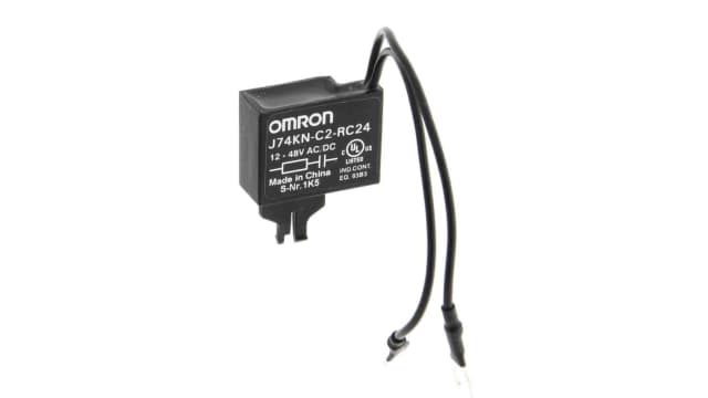 Omron, J74KN Surge Suppressor Unit 48V ac Maximum Voltage Rating RC Suppressor Unit | J74KN-C2-RC24