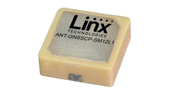 Linx ANT-GNSSCP-SM12L1 Patch Omni-Directional GPS Antenna with Surface-Mount Solder Connection Connector, GPS | ANT-GNSSCP-SM12L1
