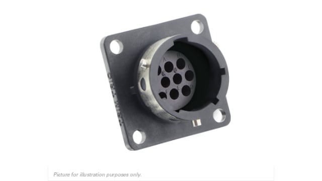 Souriau Sunbank by Eaton, UTGX Straight 10 Way Flange Circular Connector Male, Female Contacts,Shell Size 12, Bayonet, | UTGX01210P