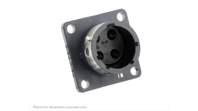 Souriau Sunbank by Eaton, UTGX Straight 4 Way Flange Circular Connector Male, Female Contacts,Shell Size 12, Bayonet, | UTGX0124P