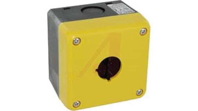 Idec Yellow Polycarbonate FB Enclosure - 1 Hole 22 mm Diameter | FB1W-111Y