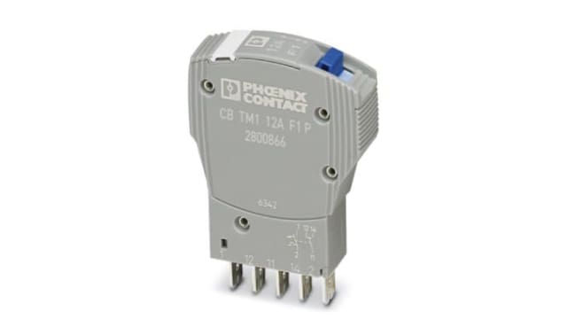 Phoenix Contact Thermal Circuit Breaker - CB TM1  Single Pole 50V dc Voltage Rating, 12A Current Rating | 2800866