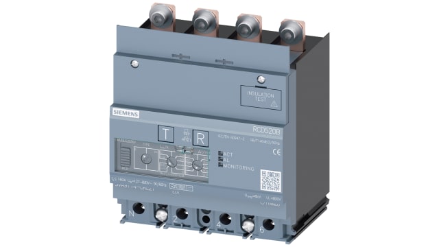 Siemens 3VA91 RCD, 160A, 4 Pole, Type B | 3VA9114-0RL21