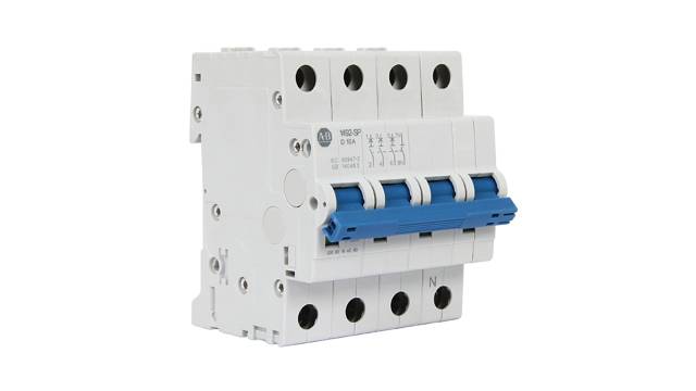 Allen Bradley 1492-SP 1492-SPM Miniature Circuit Breaker, 3-Pole, 16 A, Type B, 240 V ac AC, 62.5 V dc DC, 15 kA | 1492-SPM3B160-N