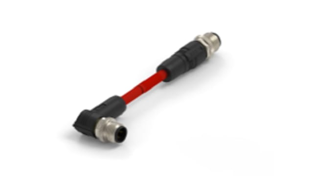 TE Connectivity TAD1484, 500 mm Cat5e Ethernet Cable, Red, Shielded 4 Screened Polyvinyl Chloride Sheath | TAD14841311-001