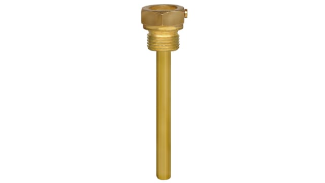 WIKA 3907333 Thermometer Accessory Screw-in Thermowell for Use with Models 52 and 73 Mechanical Thermometers from WIKA | 3907333