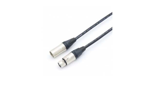 Van Damme Male Male XLR3 to Female XLR Cable, Black, 3 m | 101065001