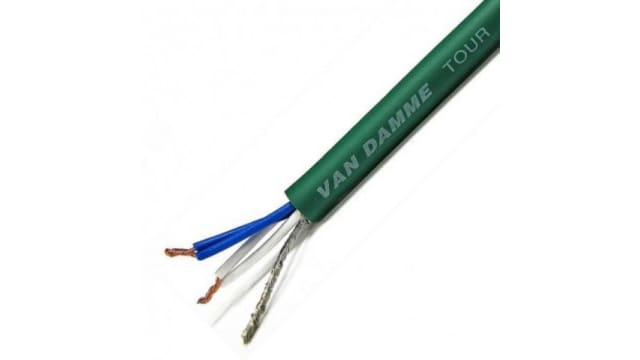 Van Damme 5 Core, 0.19 mm² CSA Screened, 6mm od, 100m, Green | 268034050100