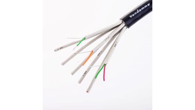 Van Damme 8 Core, 0.14 mm² CSA Screened, 12.2mm od, 50m, Black | 268418000