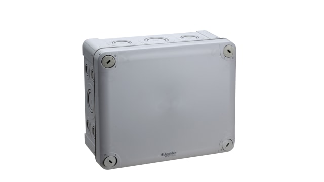 Schneider Electric Mureva Series Grey Polypropylene Junction Box, IP55, 195 mm, 195 mm 90 mm | ENN05090