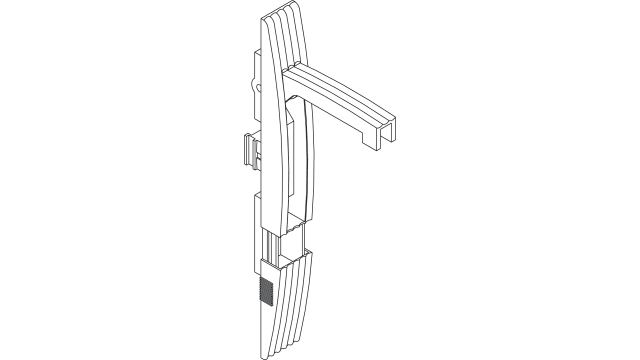 Schneider Electric RAL 7035 Polyamide Locking Handle, Direct Mounting On Door | NSYEBMPLAG