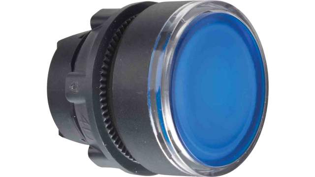Schneider Electric ZB5 Series Blue Spring Return Push Button Head, 22 mm Cutout, IP66, IP67, IP69K | ZB5AH063