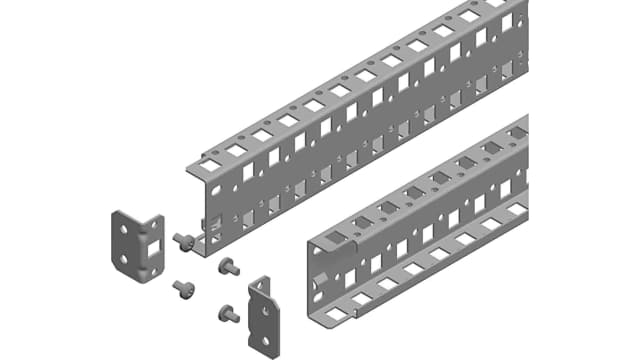 Schneider Electric NSYSUCR Series Support Rail, 65 mm W, 400 mm H, 27 mm D For Use With Spacial SM, Spacial SFX, Spacial | NSYSUCR6540