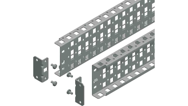 Schneider Electric NSYSUCR Series Support Rail, 90 mm W, 1200 mm H, 27 mm D For Use With Spacial SFX, Spacial SMX, | NSYSUCR90120