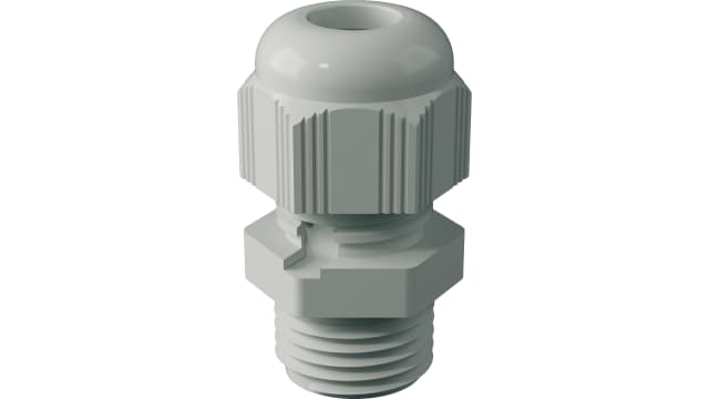 Bopla Light Grey Polyamide Cable Gland, M16 Thread, 4mm min., 7mm max. | 12004200 DAE-MBF 16