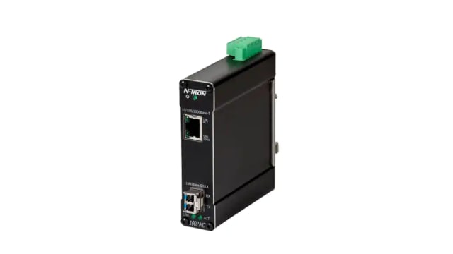 N-Tron RJ45 Media Converter, Multimode, 1000Mbps, Half Duplex, Full Duplex 550 m | 1002MC-SX