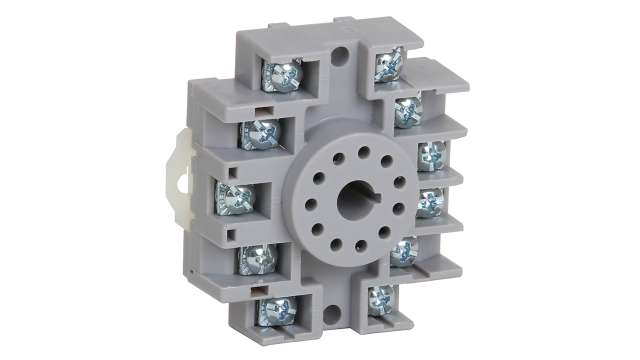 Allen Bradley 700-HN 11 Pin 300V DIN Rail, Panel Mount Relay Socket, for use with 700-HTA2A Relay | 700-HN126