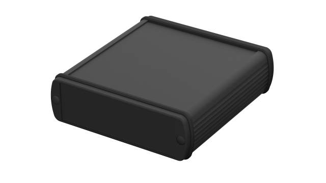 Bopla Alubos (Set) Series Black Black Lid Aluminium General Purpose Enclosure, IP65 32 mm, 106 mm, 32 mm | 84106100.HMT1 ABPH 1000-0100